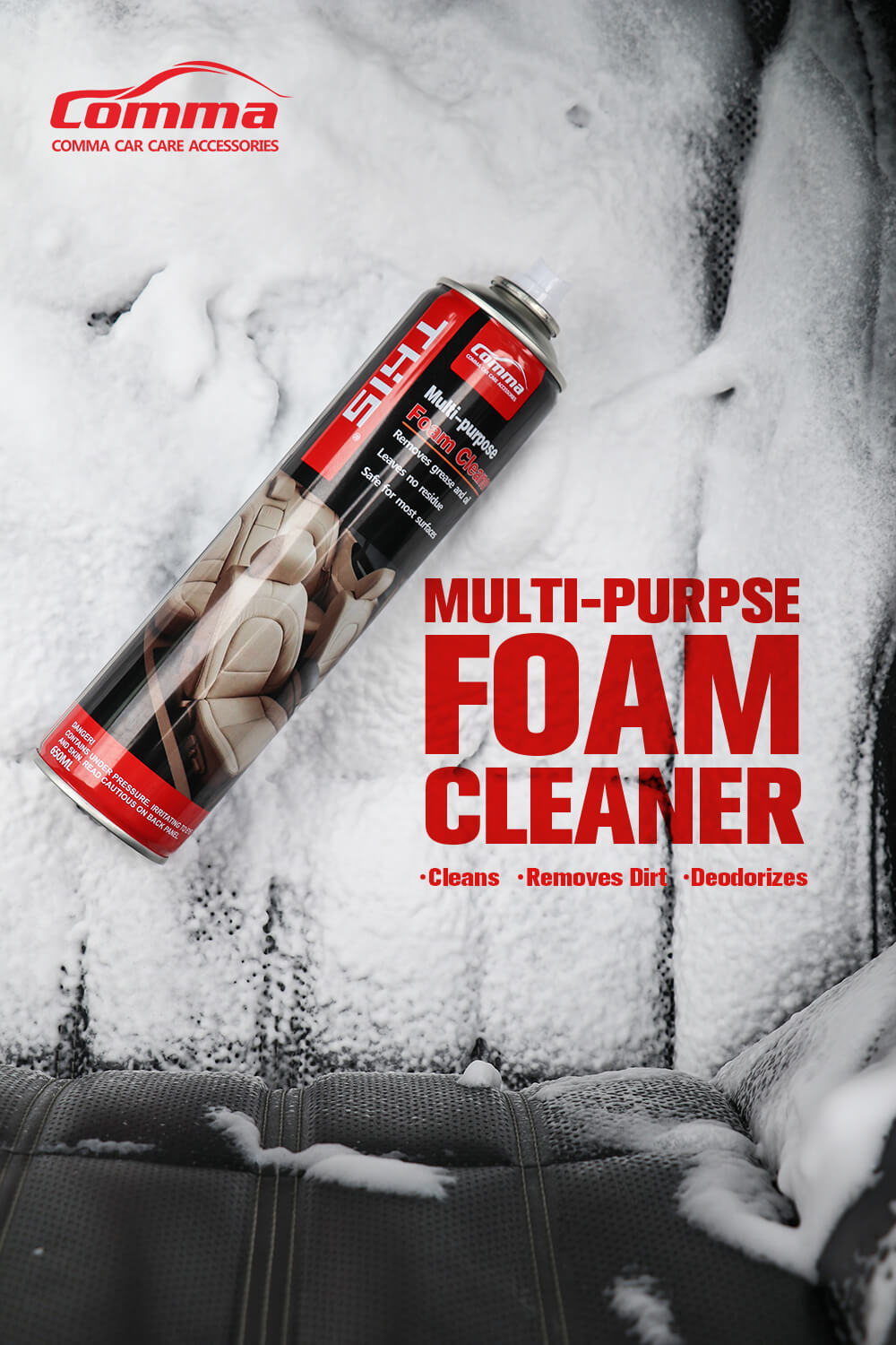 Sogo Multi-Purpose Like Fabric, Carpet, Leather, etc. Foam Cleaner